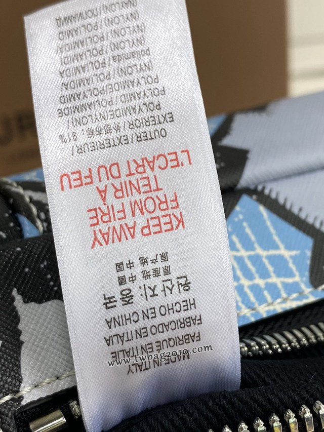 Burberry專門店新款腰包 巴寶莉環保帆布男女款腰包胸包挎包 yxb1061